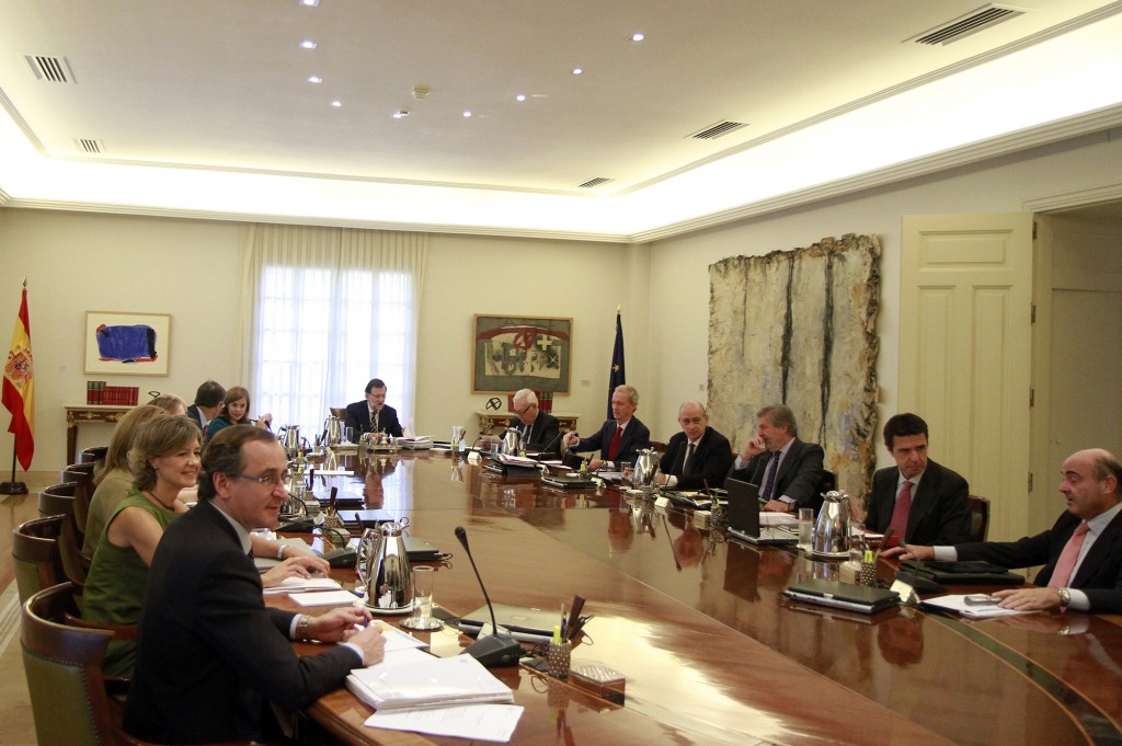 Una reunión del Consejo de Ministros en el Palacio de la Moncloa. Foto: Moncloa.